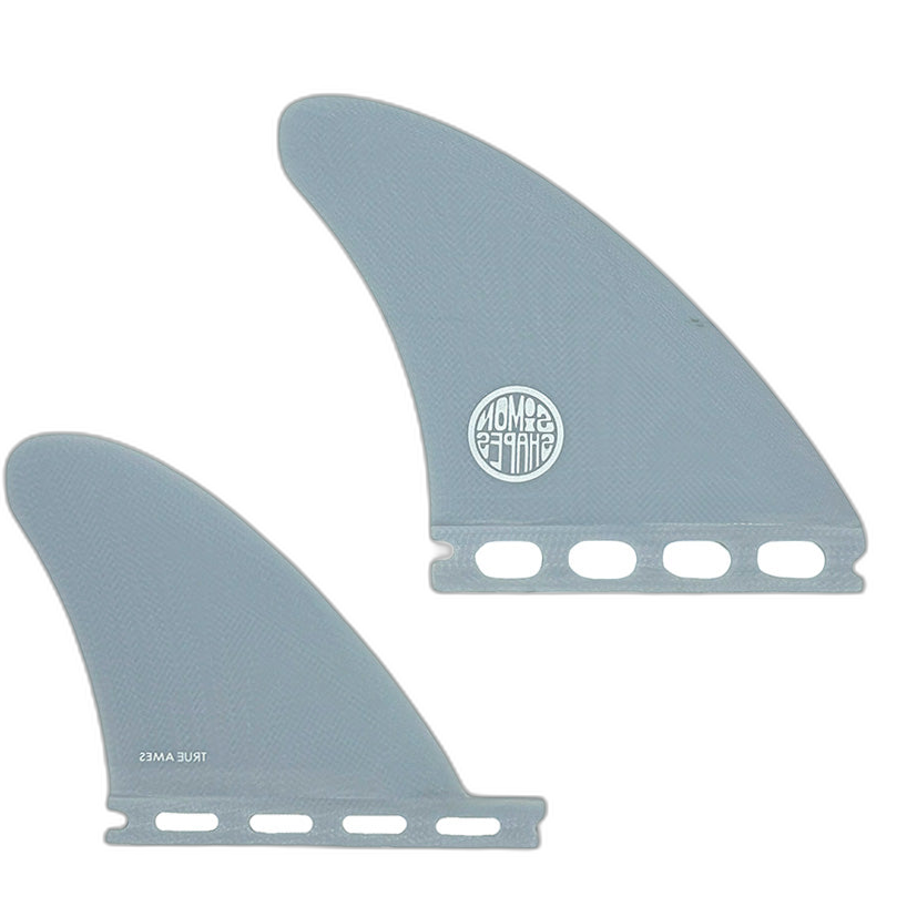 John Simon Quad Type I - Futures Compatible (Solid Fiberglass) surfboard fin in Blu by True Ames - Pemulis Water & Power