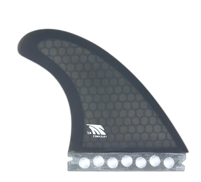 KC Tri - Futures Compatible (Hexcore) surfboard fin in Smoke Hexcore by True Ames - Pemulis Water & Power