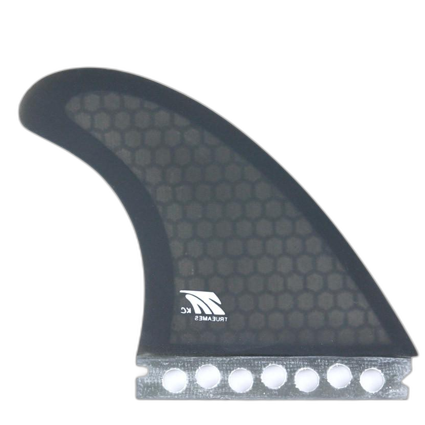 KC Tri - Futures Compatible (Hexcore) surfboard fin in Smoke Hexcore by True Ames - Pemulis Water & Power