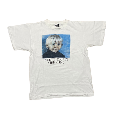 Vintage Kurt Cobain Child Portrait Memorial T-Shirt