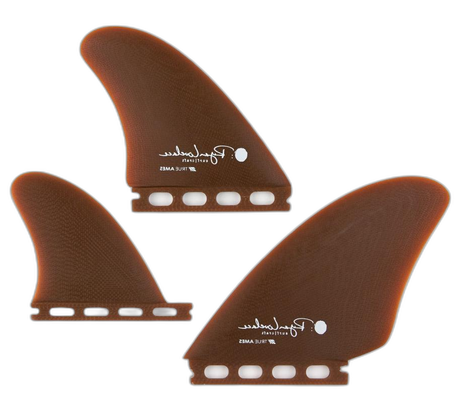 Lovelace Asymmetrical Goofy - Futures Compatible (Solid Fiberglass) surfboard fin in Kelp by True Ames - Pemulis Water & Power