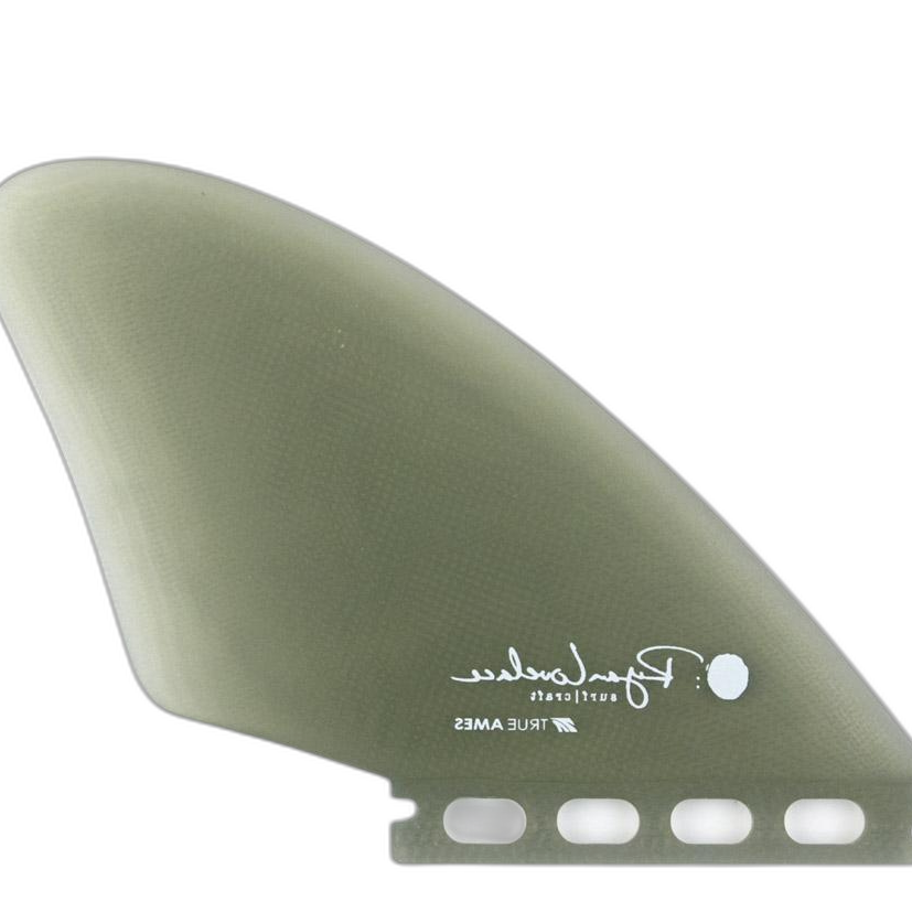 Lovelace Keel - Futures Compatible (Solid Fiberglass) surfboard fin in Smoke by True Ames - Pemulis Water & Power