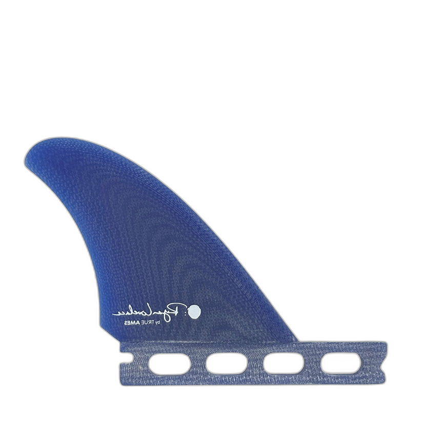 Lovelace Side Bites - Futures Compatible (Solid Fiberglass) surfboard fin in Blue by True Ames - Pemulis Water & Power