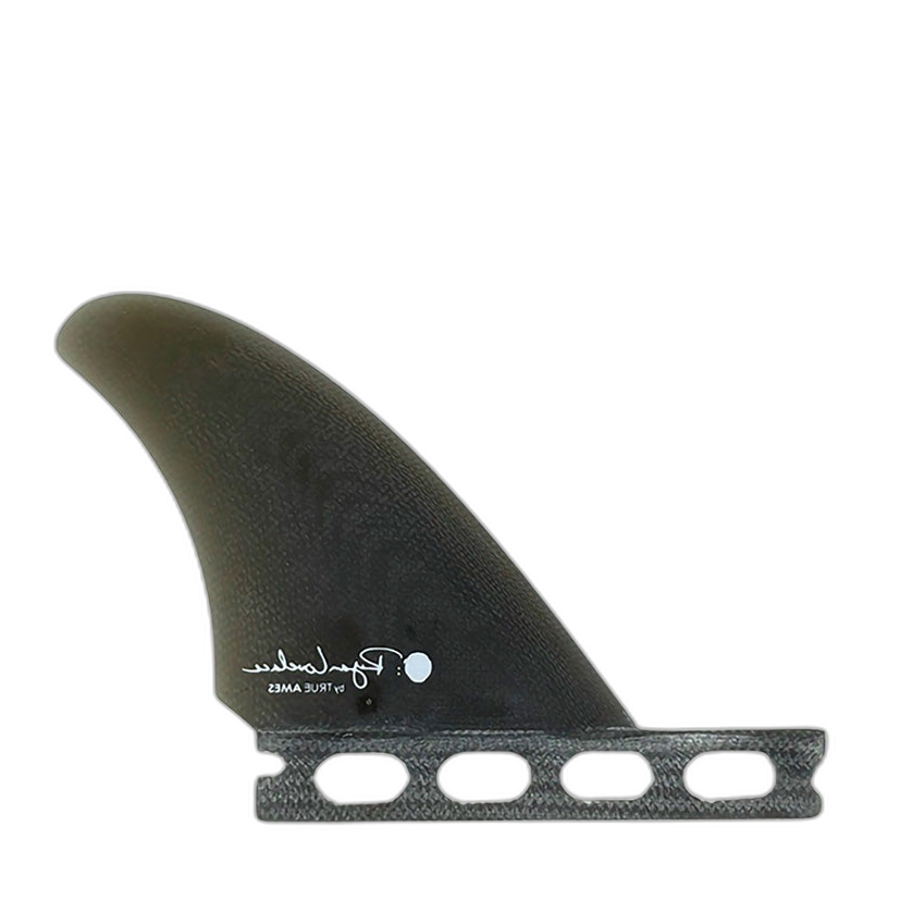 Lovelace Side Bites - Futures Compatible (Solid Fiberglass) surfboard fin in Smk by True Ames - Pemulis Water & Power