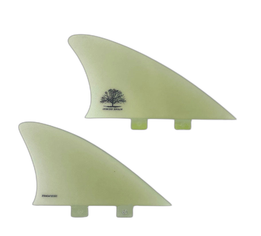 Mackie Mini Keel Thruster - FCS Compatible (Solid Fiberglass) surfboard fin in Clr by True Ames - Pemulis Water & Power