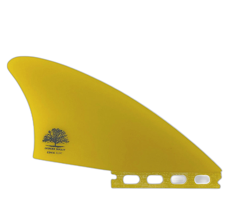 Mackie Sidecut Fish Keel - Futures Compatible (Solid Fiberglass) surfboard fin in Yel by True Ames - Pemulis Water & Power