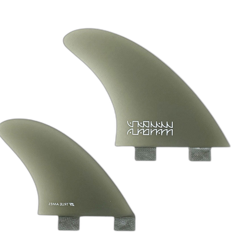 Mandala AK4 Quad - FCS Compatible (Solid Fiberglass) surfboard fin in Smk by True Ames - Pemulis Water & Power