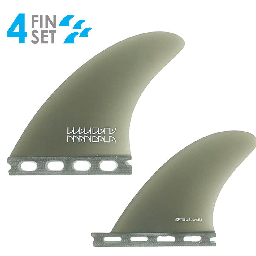 True Ames Mandala AK4 Quad Fins Quad Fins