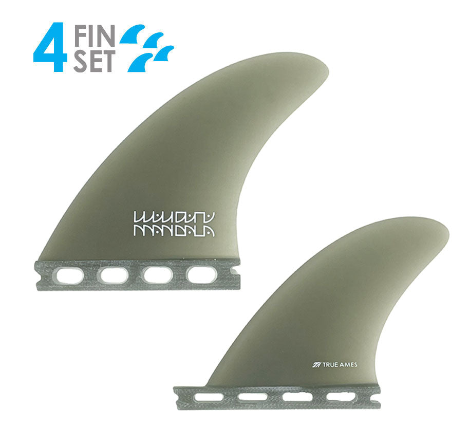 True Ames Mandala AK4 Quad Fins Quad Fins