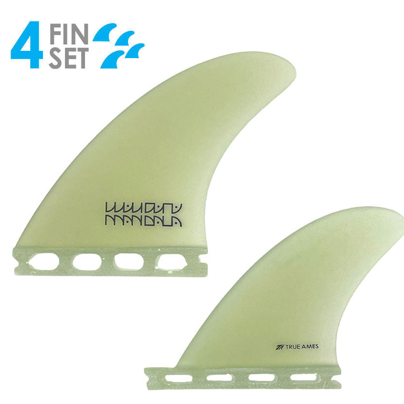 True Ames Mandala AK4 Quad Fins Quad Fins