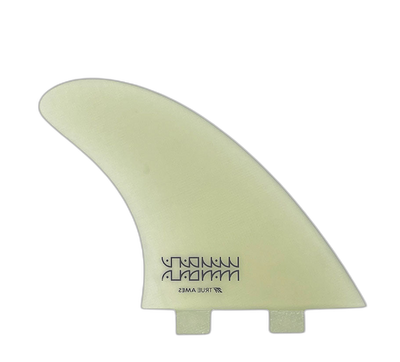 Mandala DELTA-V Twin - FCS Compatible (Solid Fiberglass) surfboard fin in Clr by True Ames - Pemulis Water & Power