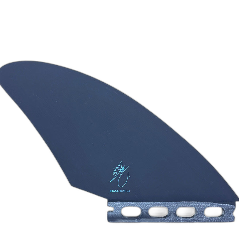McCallum Keel - Futures Compatible (Solid Fiberglass) surfboard fin in Charcoal by True Ames - Pemulis Water & Power