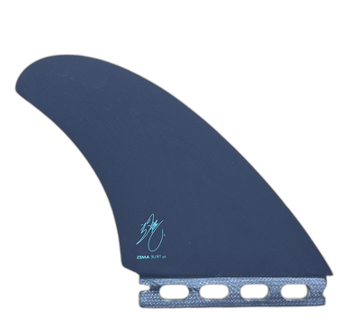 McCallum Twin - Futures Compatible (Solid Fiberglass) surfboard fin in Charcoal by True Ames - Pemulis Water & Power