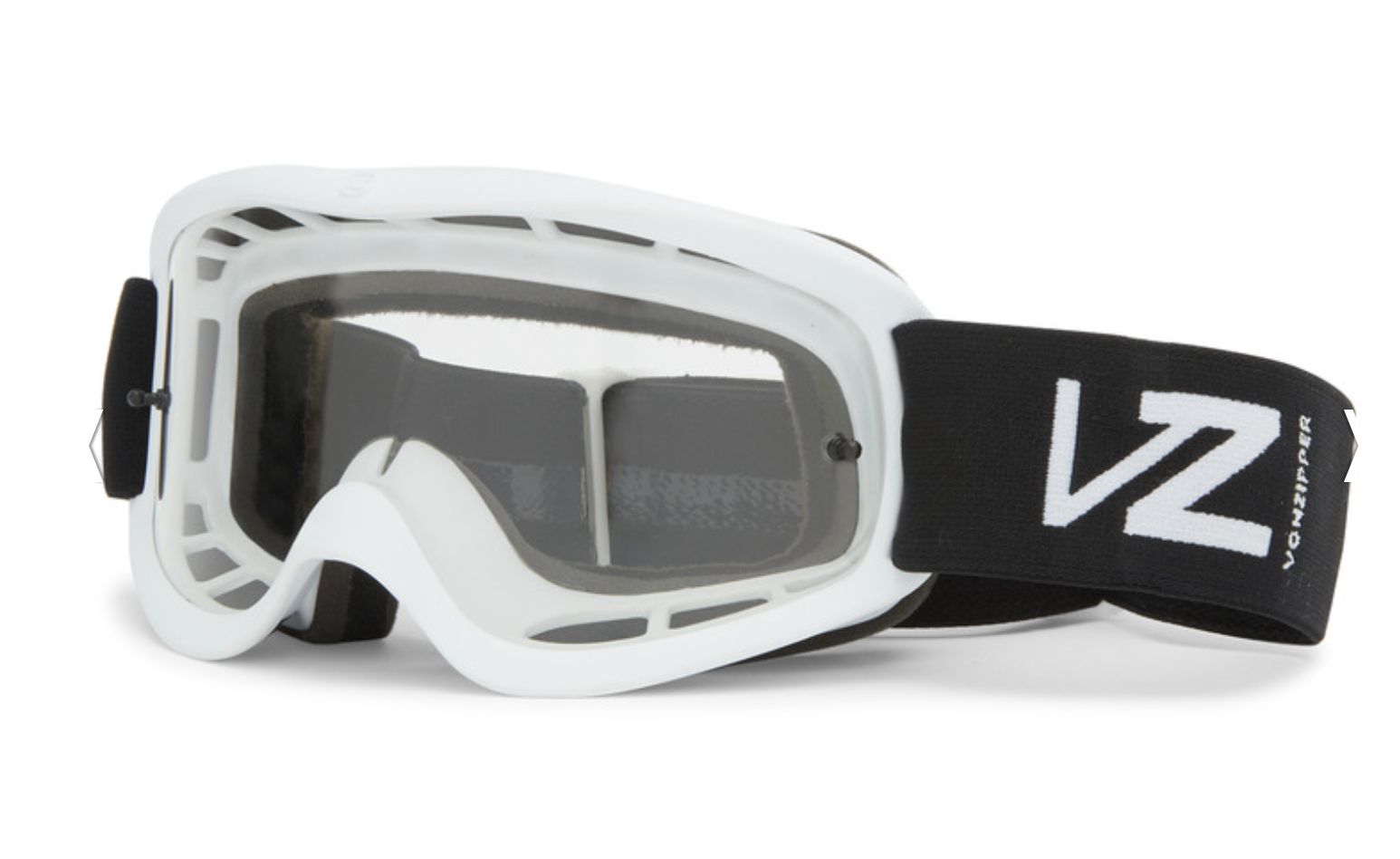 New VonZipper Sizzle Element Goggle, White, Clear Lens-Moto-Von Zipper-One Size-Pemulis Water & Power
