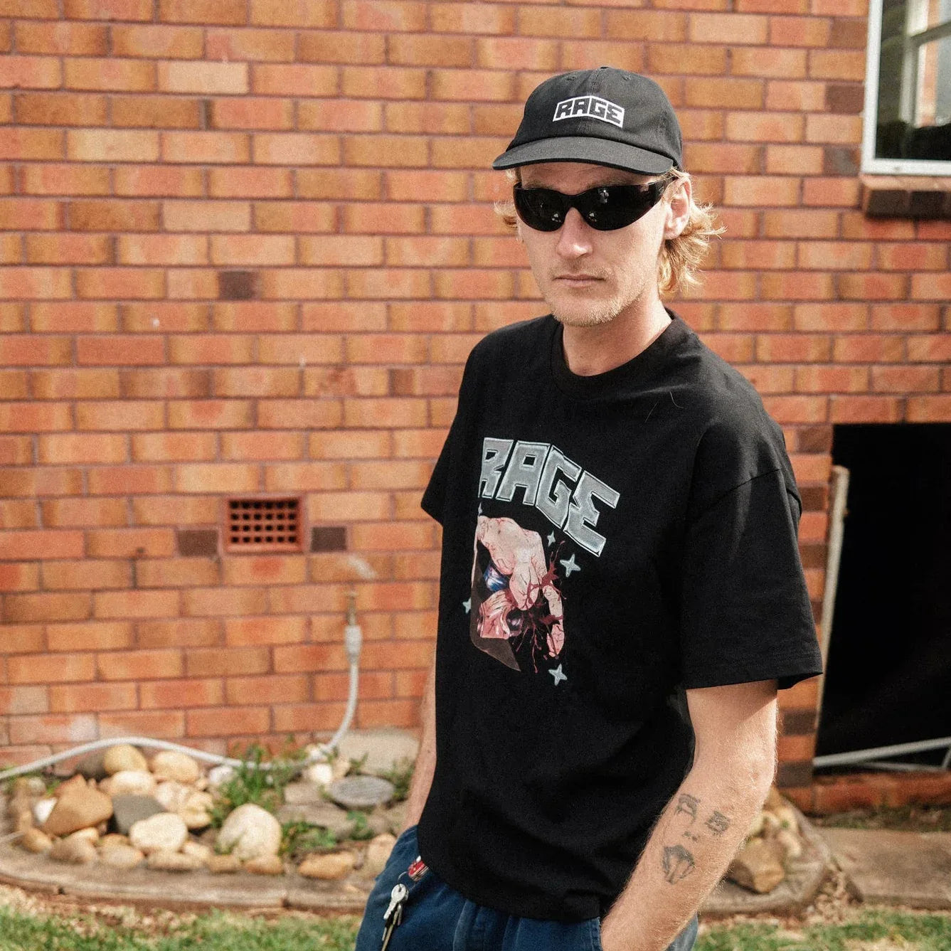 Rage Logo Cap Black - Detail