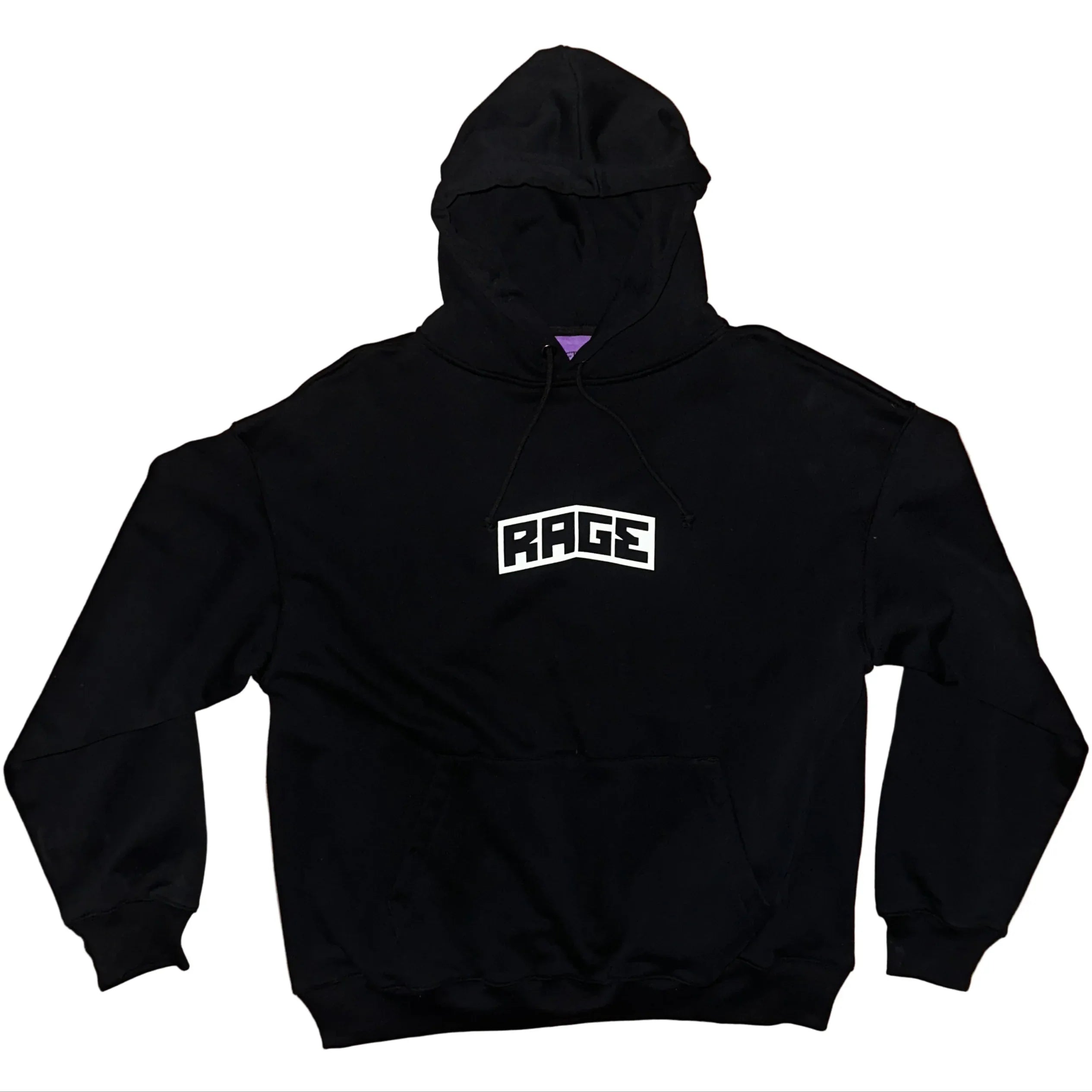 Rage Logo Hoodie Black - Alternate View
