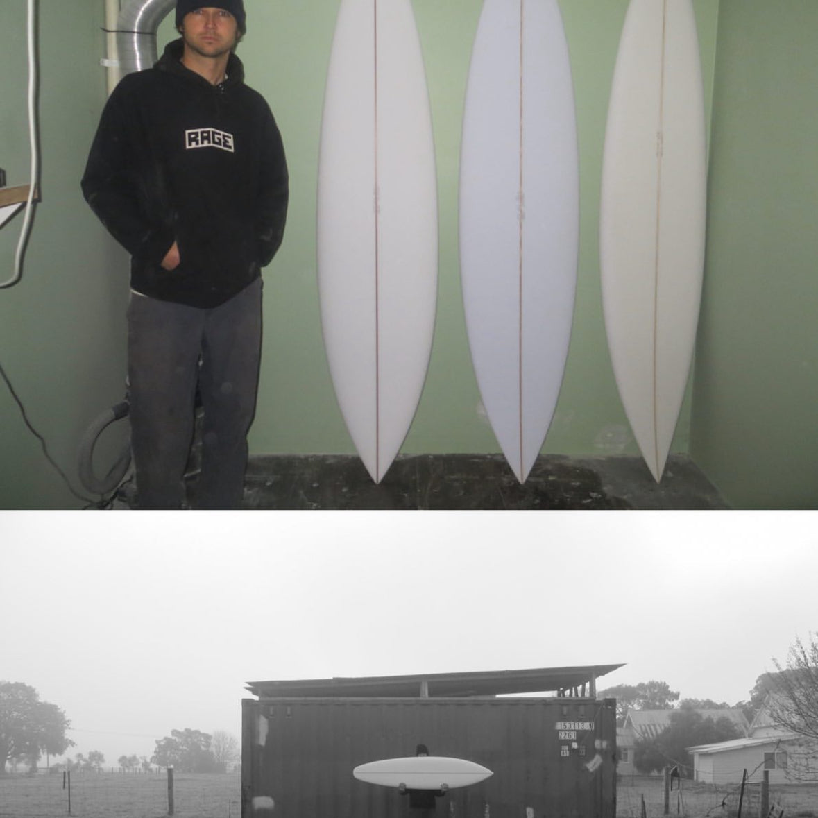 Rage Logo Hoodie Black - Close Up