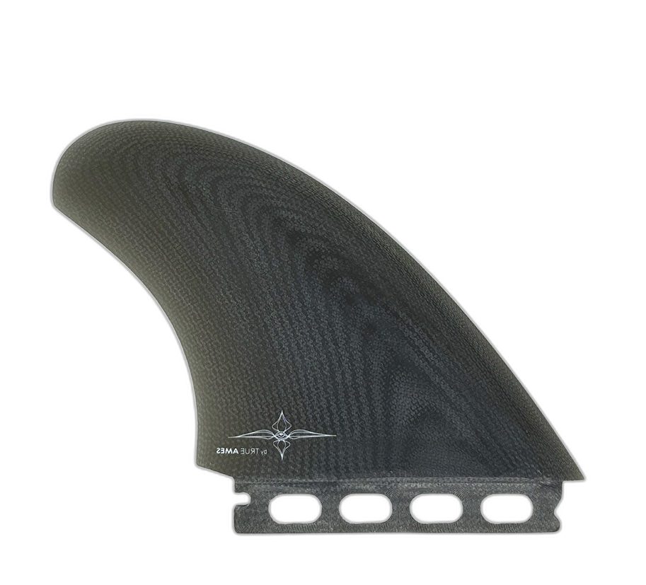 Ryan Burch Twin - Futures Compatible (Solid Fiberglass) surfboard fin in Smk by True Ames - Pemulis Water & Power