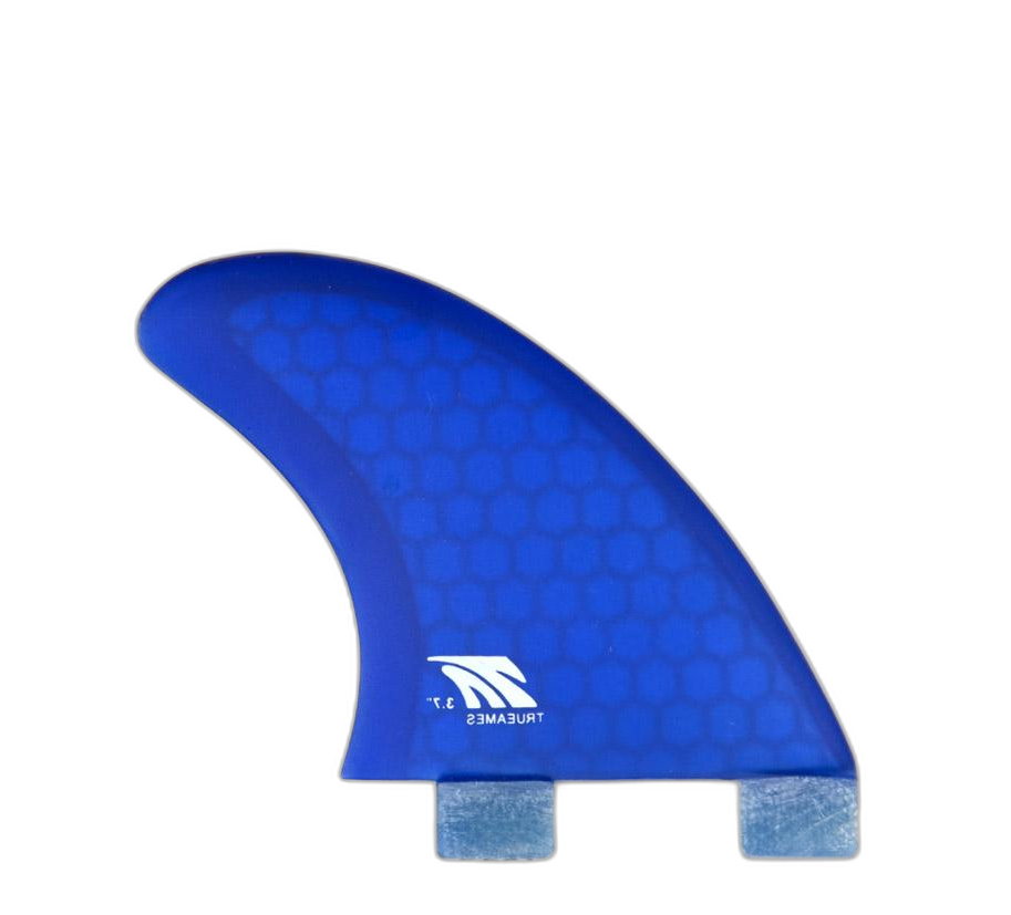 Side Bite 3.7 - FCS Compatible (Hexcore) surfboard fin in 7 Blue Fcs by True Ames - Pemulis Water & Power
