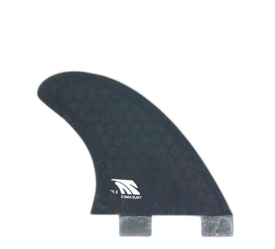 Side Bite 3.7 - FCS Compatible (Hexcore) surfboard fin in Smoke Hexcore by True Ames - Pemulis Water & Power