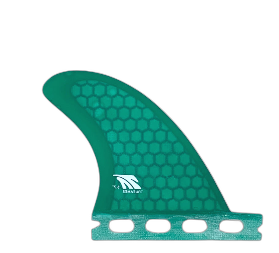 Side Bite 3.7 - Futures Compatible (Hexcore) surfboard fin in Grn by True Ames - Pemulis Water & Power