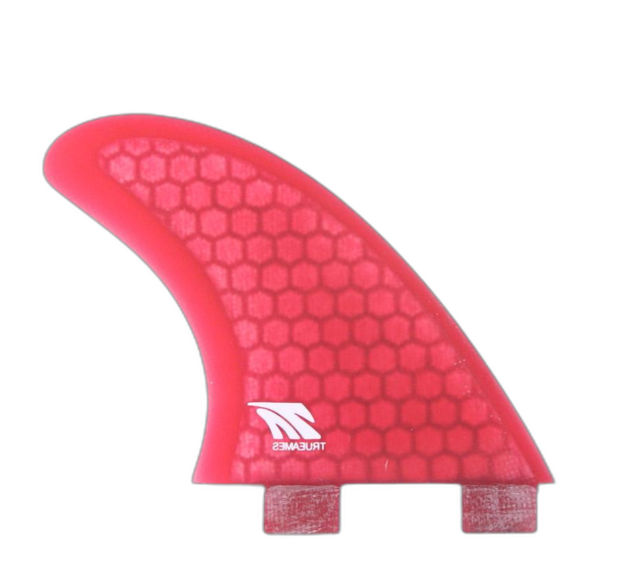 Side Bite 4.0 - FCS Compatible (Hexcore) surfboard fin in Red Hexcore by True Ames - Pemulis Water & Power