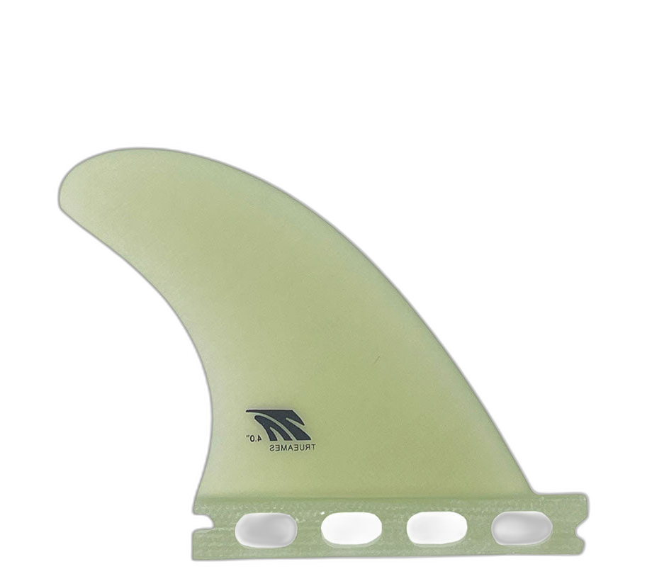 Side Bite 4.0 - Futures Compatible (Solid Fiberglass) surfboard fin in Clr by True Ames - Pemulis Water & Power