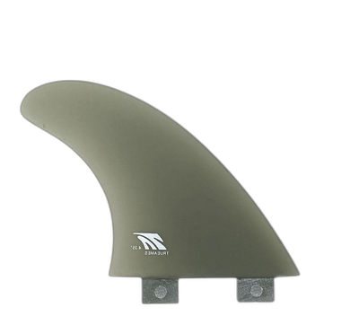 Side Bite 4.35 - FCS Compatible (Solid Fiberglass) surfboard fin in Smk by True Ames - Pemulis Water & Power