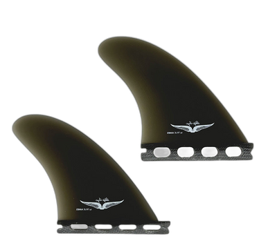 Skip Frye Tri - Futures Compatible (Solid Fiberglass) surfboard fin in Smk by True Ames - Pemulis Water & Power