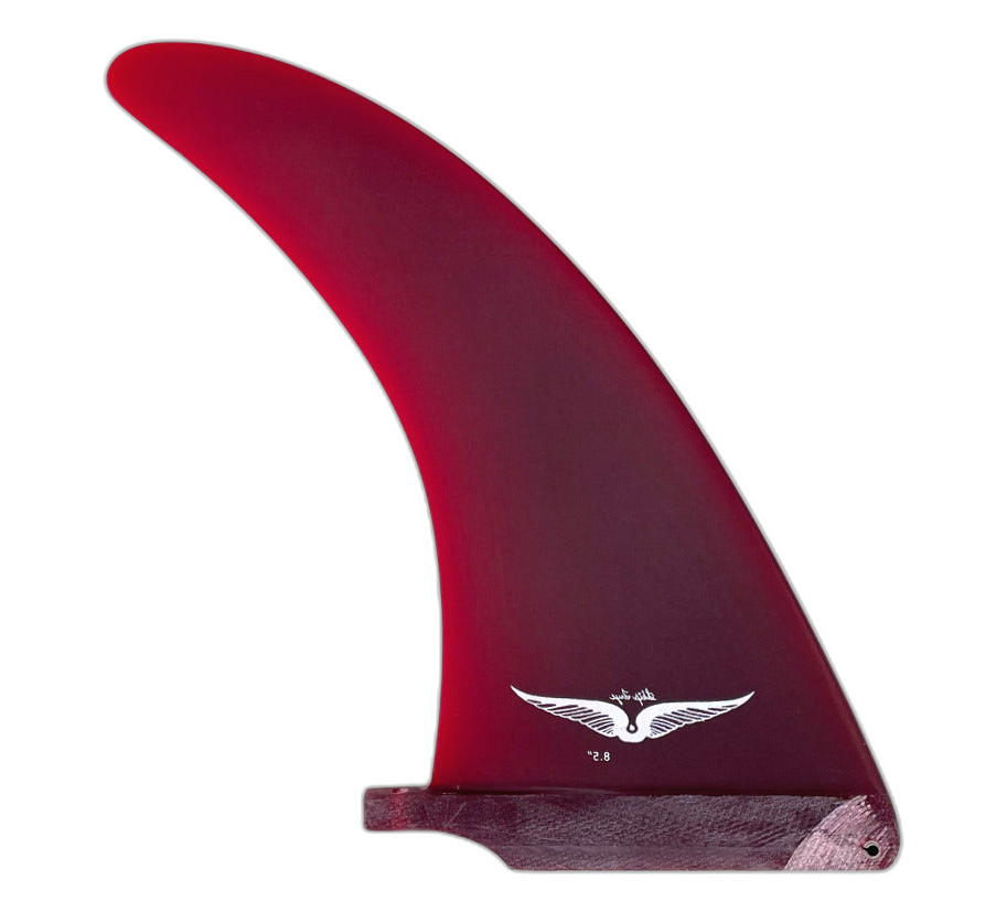 Skip Frye surfboard fin in Red by True Ames - Pemulis Water & Power