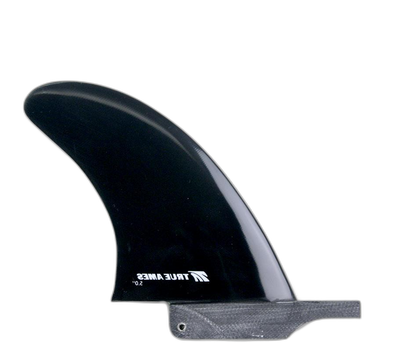 Small Box Fin with Overhang surfboard fin in Black by True Ames - Pemulis Water & Power
