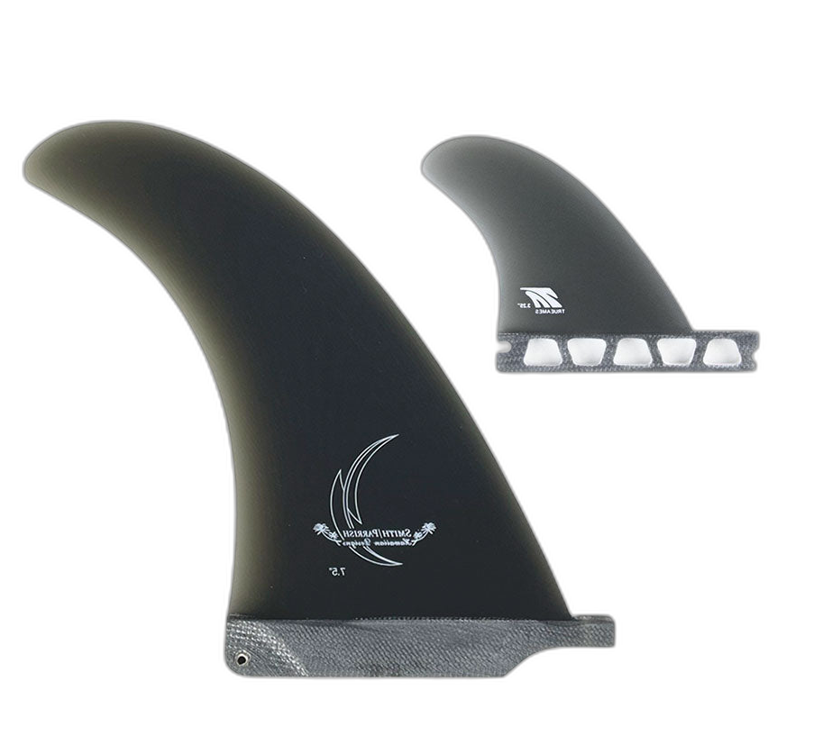 Smith / Parrish: 2+1 Combo - Futures Compatible surfboard fin in Smk by True Ames - Pemulis Water & Power