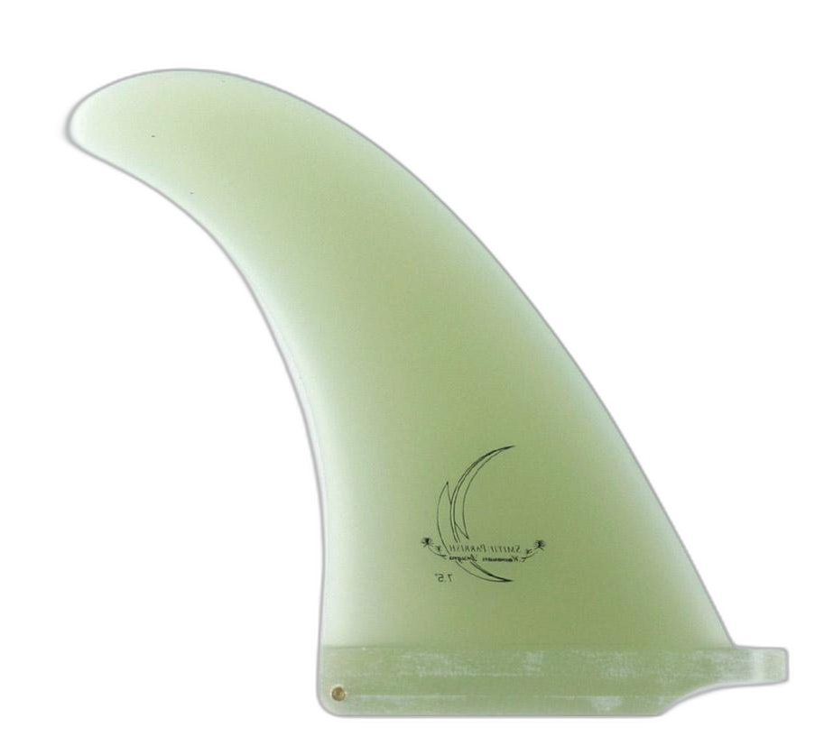 Smith / Parrish Full Base surfboard fin in Clear by True Ames - Pemulis Water & Power