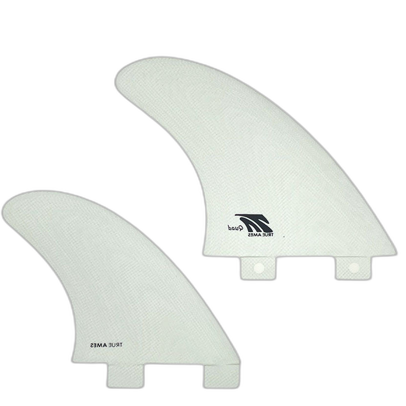 True Ames Quad - FCS Compatible (Solid Fiberglass) surfboard fin in Wht by True Ames - Pemulis Water & Power