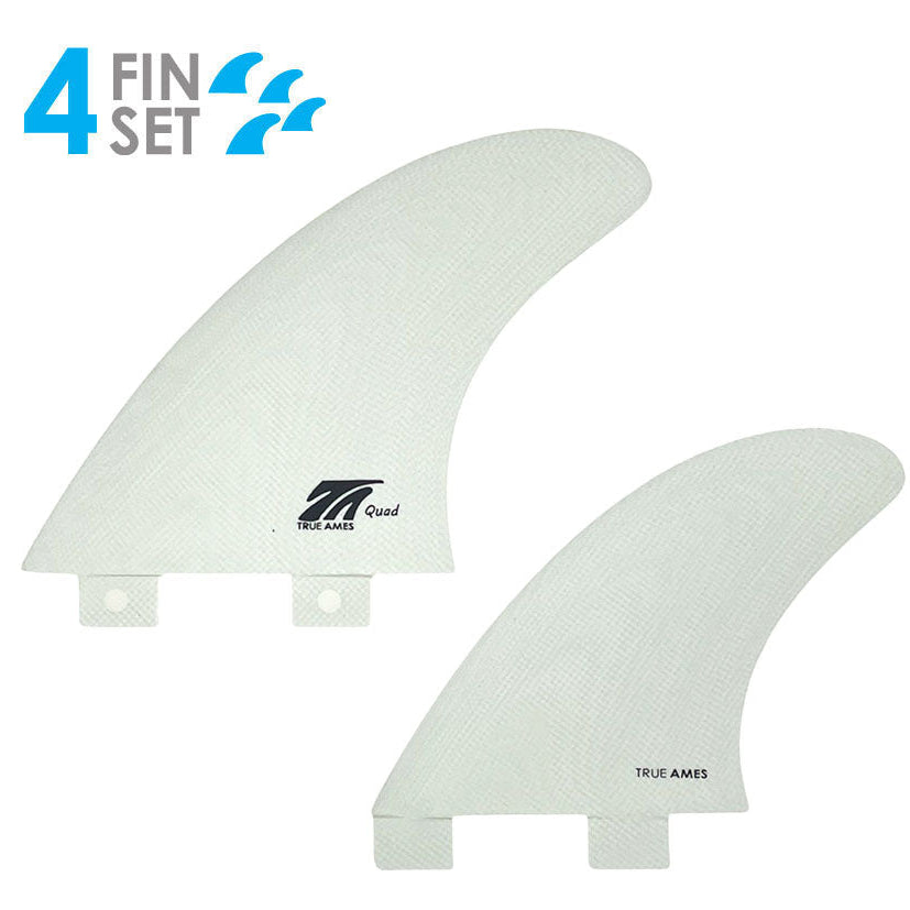 True Ames Quad - FCS Compatible (Solid Fiberglass)