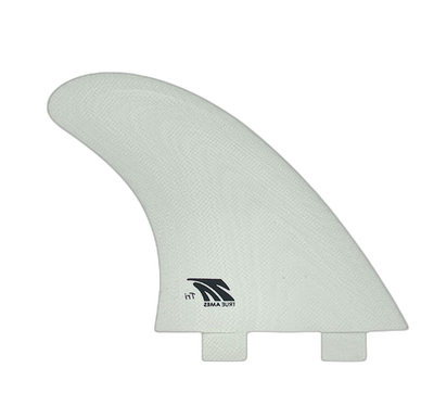 True Ames Thruster - FCS Compatible (Solid Fiberglass) surfboard fin in Wht by True Ames - Pemulis Water & Power