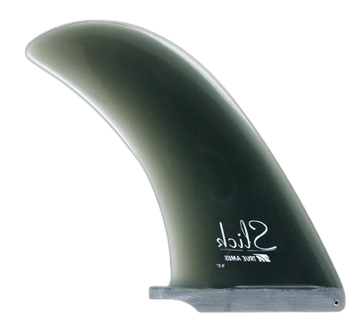 The Slick surfboard fin in Smoke by True Ames - Pemulis Water & Power