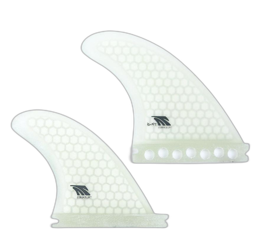 Timmy Patterson Quad - Futures Compatible (Hexcore) surfboard fin in Clear Hexcore by True Ames - Pemulis Water & Power