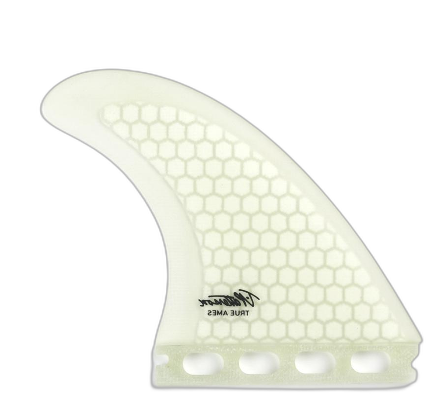 Timmy Patterson Tri - Futures Compatible (Hexcore) surfboard fin in Clear Hexcore by True Ames - Pemulis Water & Power