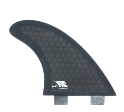 Side Bite 4.35- FCS Compatible (Hexcore) surfboard fin in Smoke Hexcore by True Ames - Pemulis Water & Power