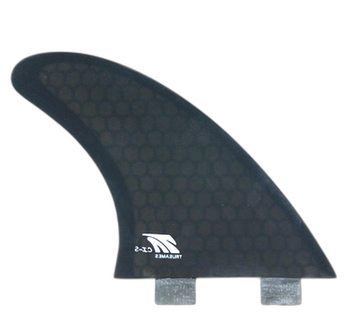 Channel Islands Tri Small - FCS Compatible (Hexcore) surfboard fin in Smoke Hexcore by True Ames - Pemulis Water & Power