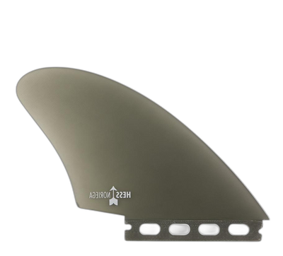 Danny Hess Noriega Twin - Futures Compatible (Solid Fiberglass) surfboard fin in Smoke by True Ames - Pemulis Water & Power