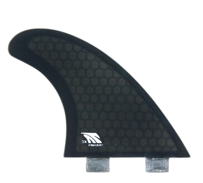 KC Tri - FCS Compatible (Hexcore) surfboard fin in Smoke Hexcore by True Ames - Pemulis Water & Power