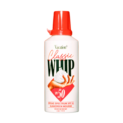 Vacation Classic Whip SPF 50 whipped mousse sunscreen can