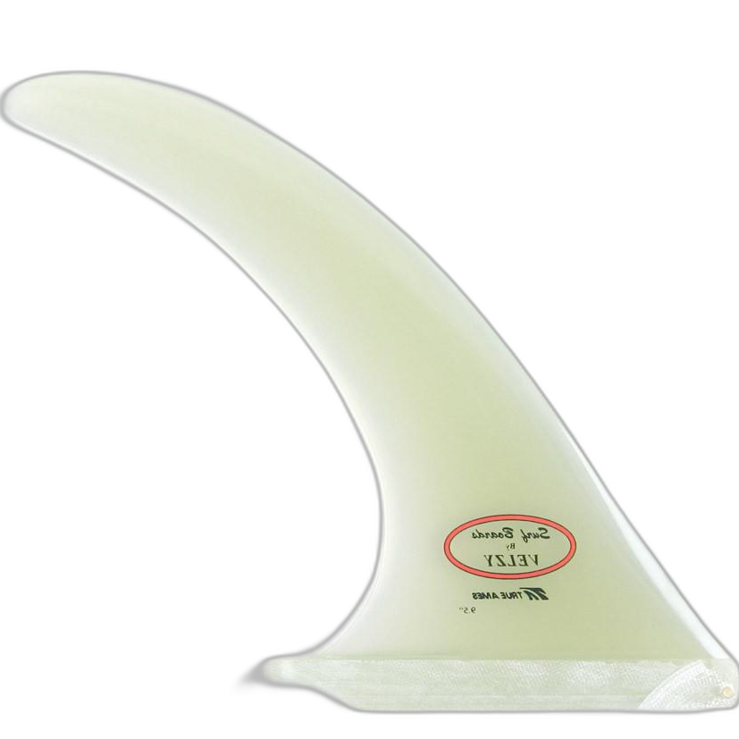 Velzy Classic surfboard fin in Clear by True Ames - Pemulis Water & Power
