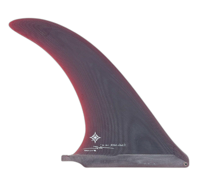 Wayne Rich Highliner surfboard fin in Red by True Ames - Pemulis Water & Power