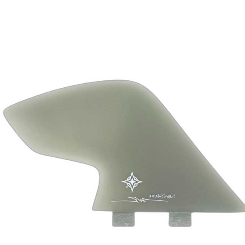 Wayne Rich Nightmare Keels - FCS Compatible (Solid Fiberglass) surfboard fin in Smoke by True Ames - Pemulis Water & Power