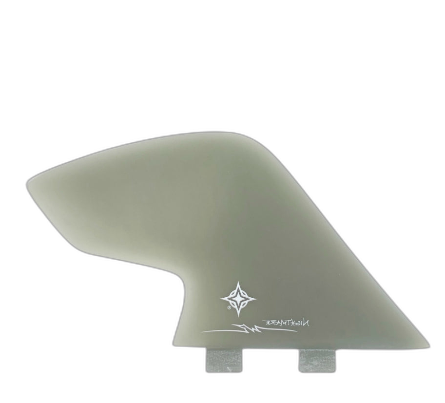Wayne Rich Nightmare Keels - FCS Compatible (Solid Fiberglass) surfboard fin in Smoke by True Ames - Pemulis Water & Power