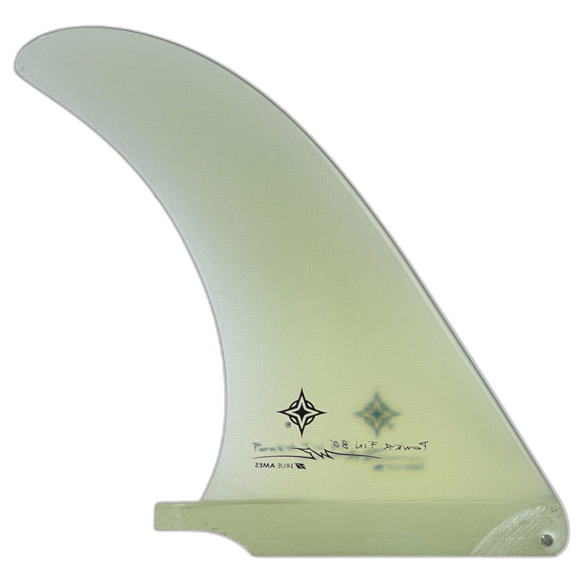 Wayne Rich Power surfboard fin in Clear by True Ames - Pemulis Water & Power