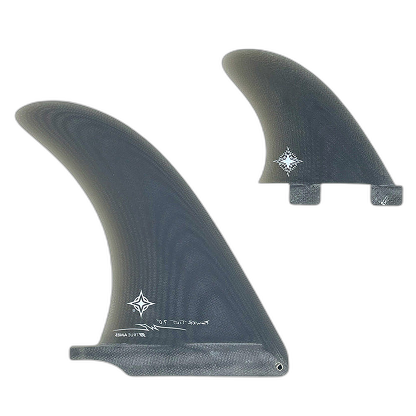 Wayne Rich Power Tilt: 2+1 Combo - FCS Compatible surfboard fin in Smk by True Ames - Pemulis Water & Power